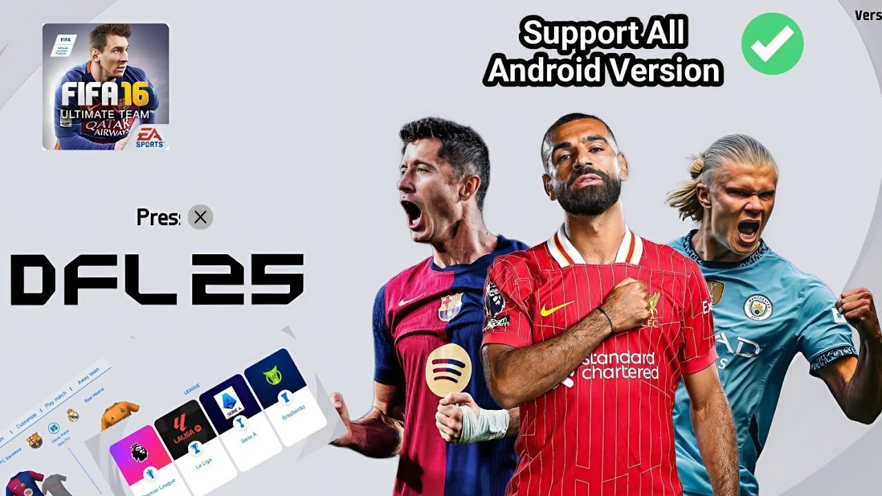 DFL 25 Mod FIFA 16 Apk Obb Data Download For Android