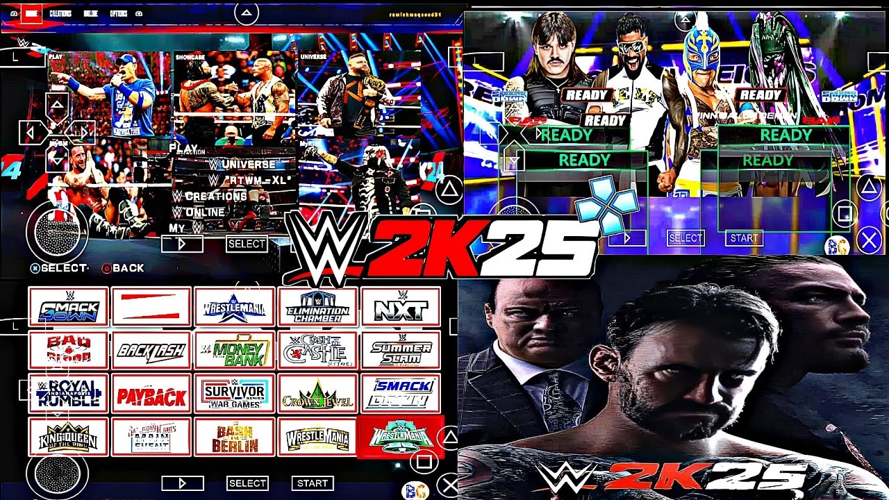 WWE 2K25 PPSSPP ISO File Highly Compressed Download